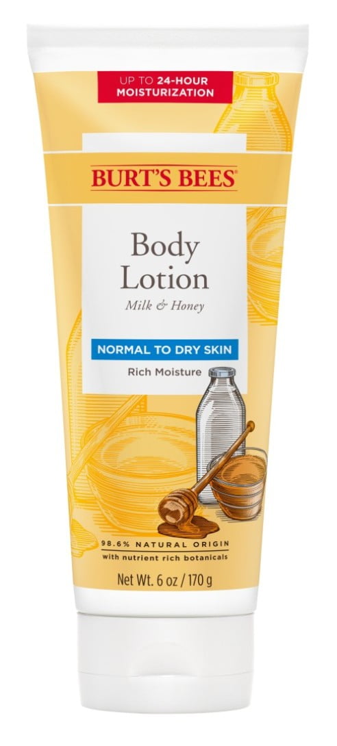 Burt's Bees Naturally Nourishing Milk and Honey Body Lotion 6oz (Pack of 2)