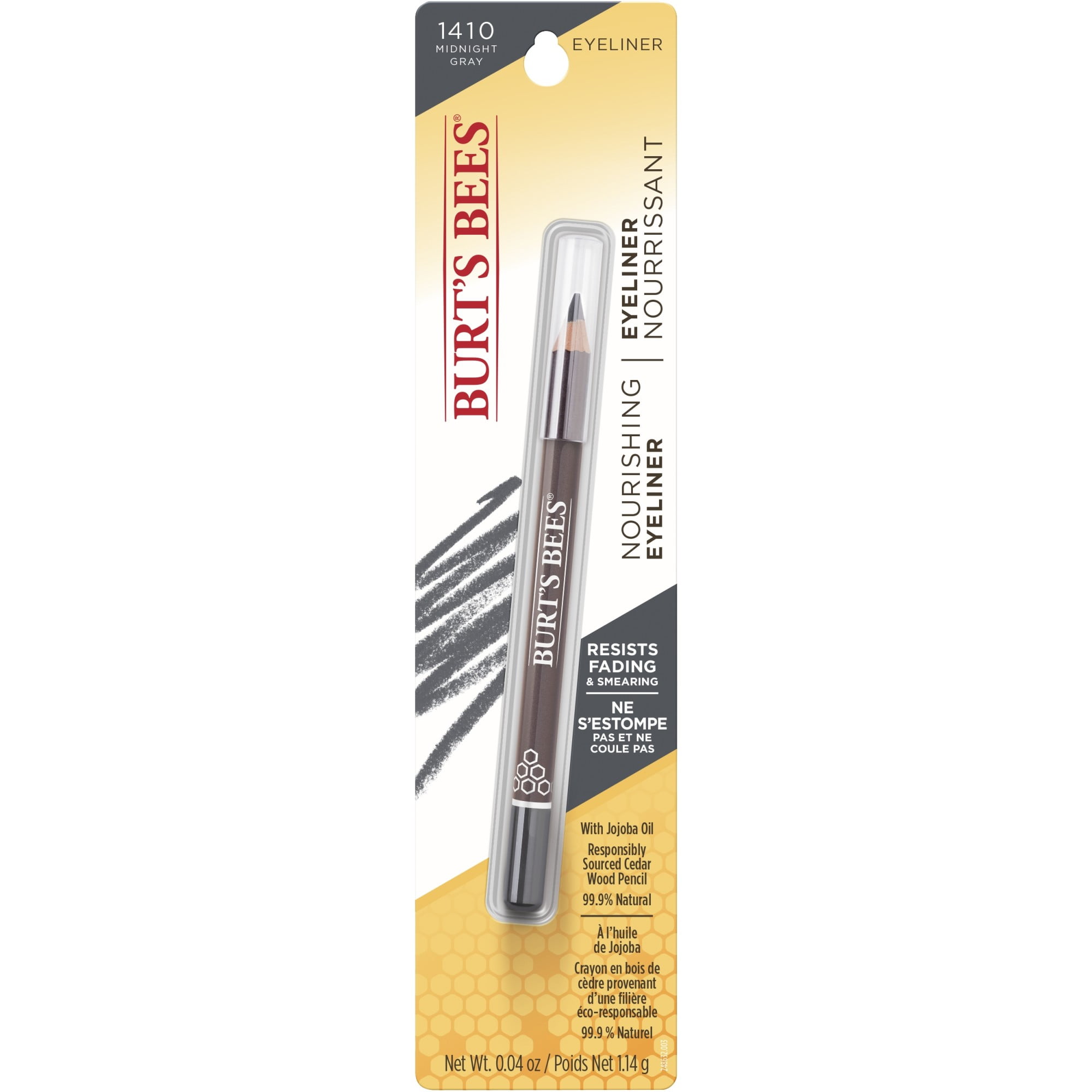 Burt's Bees Nourishing Eyeliner, Midnight Gray, 0.04 oz