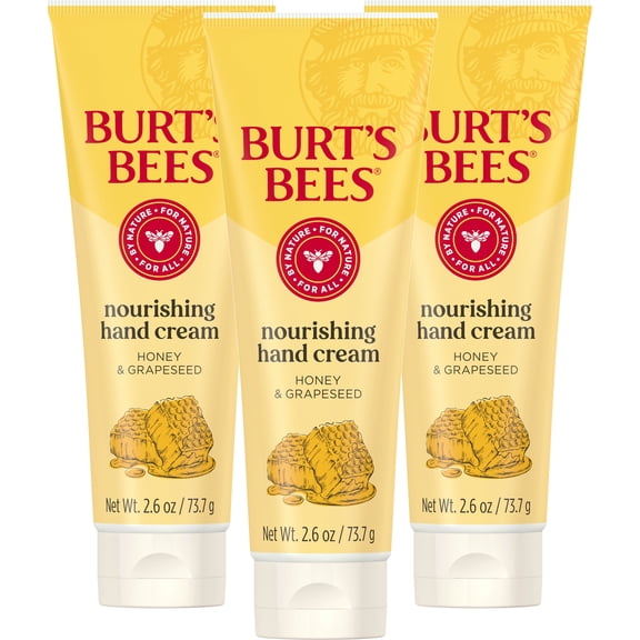 Burt's Bees Nourishing Honey & Grapeseed Oil Hand Cream, Pack of 3