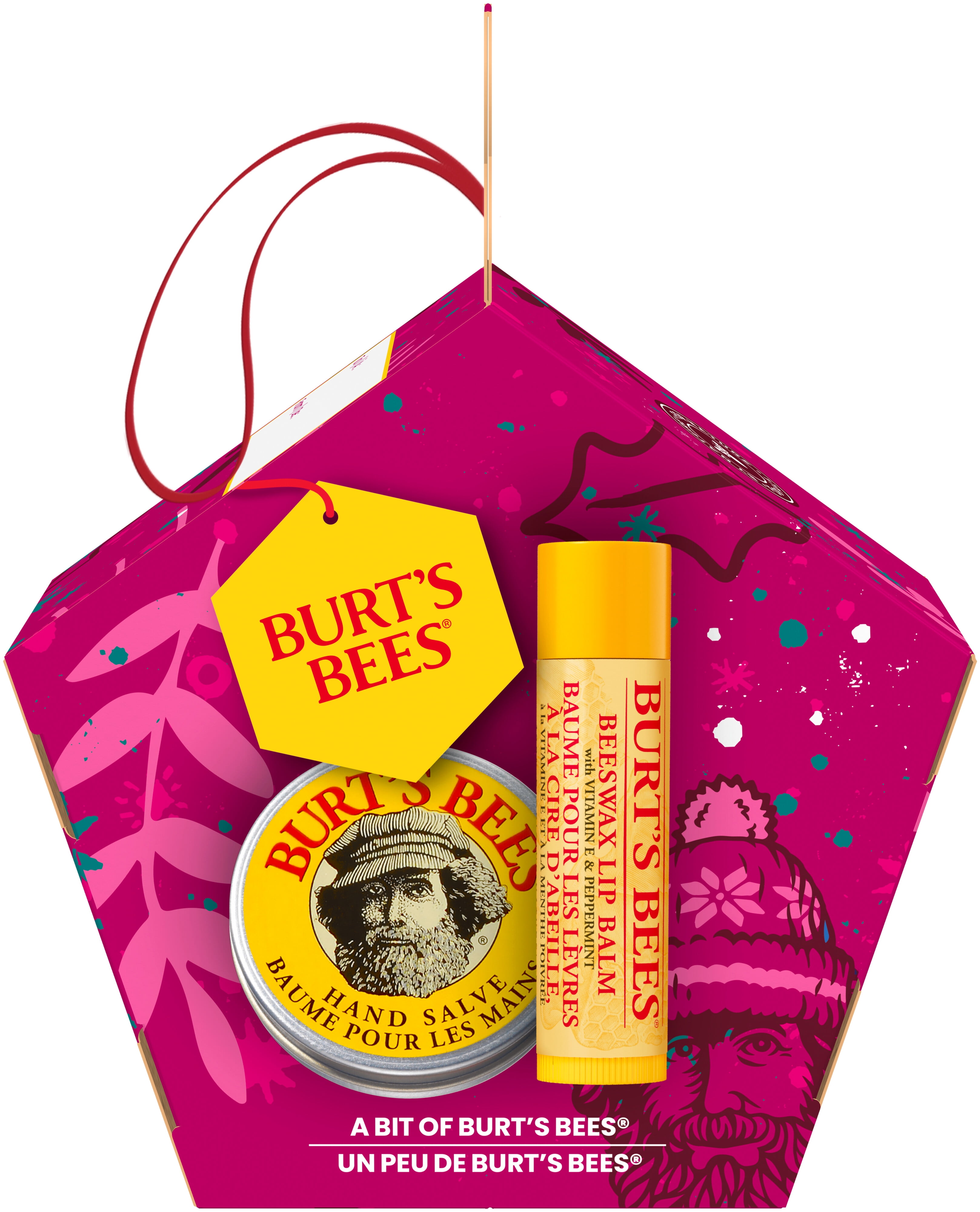 Burt's Bees Original Beeswax Lip Balm and Hand Salve Gift Set, Pack of