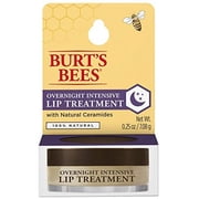 Burt's Bees Lip Care, Moisturizing Lip Care Valentine?s Gift for Men & Women, Overnight Intensive Treatment, Natural, Ultra Conditioning Moisturizer, 0.25 Ounce (Packaging May Vary)