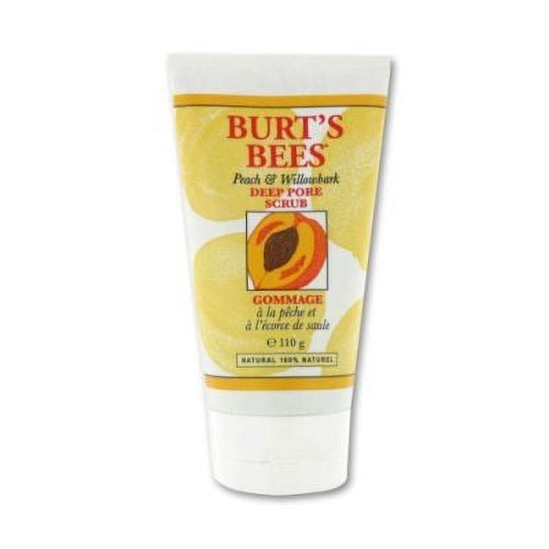 Burt's Bees Peach & Willowbark Deep Pore Scrub 4 oz