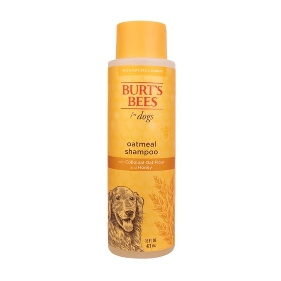 Burt's Bees for Pets Oatmeal Dog ATT1Shampoo with Colloidal Oat Flour and Honey, 95% Natural Origin Formulas, Shampoo for Dogs - Gentle Dog Shampoo, Best Dog Shampoo, 16 oz