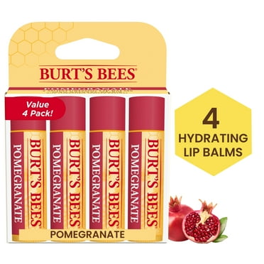 Burt's Bees Pomegranate Lip Balm, 4-Pack, 0.15 oz.