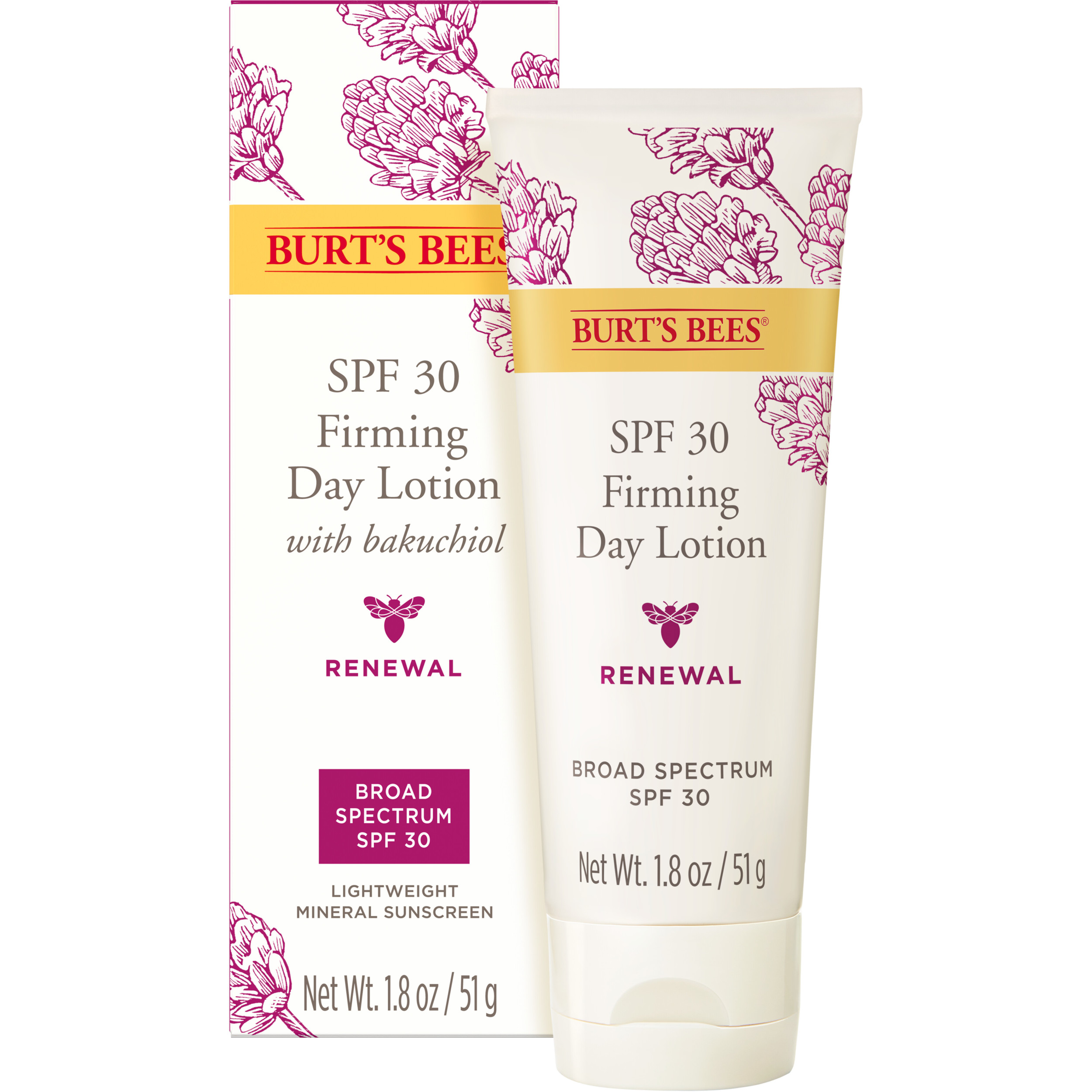 Burt's Bees Renewal Firming Day Lotion, SPF 30, 1.8 oz - image 1 of 10