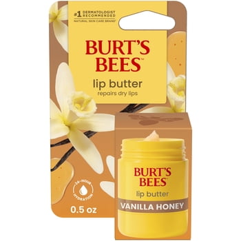 Burt's Bees Vanilla Honey Lip Butter Balm, Twist Up Dispenser, 0.5 Oz.