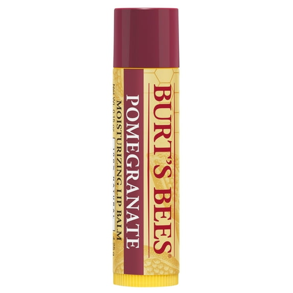 Burt's Bees 100% Natural Moisturizing Lip Balm, Pomegranate, 1 Tube