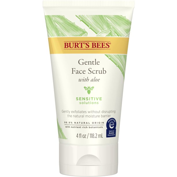 Burt's Bees Sensitive Solutions Gentle Face Scrub, 4 oz