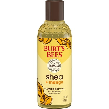 Burt's Bees Shea + Mango Glowing Body Oil, 1 Bottle, 5 oz.