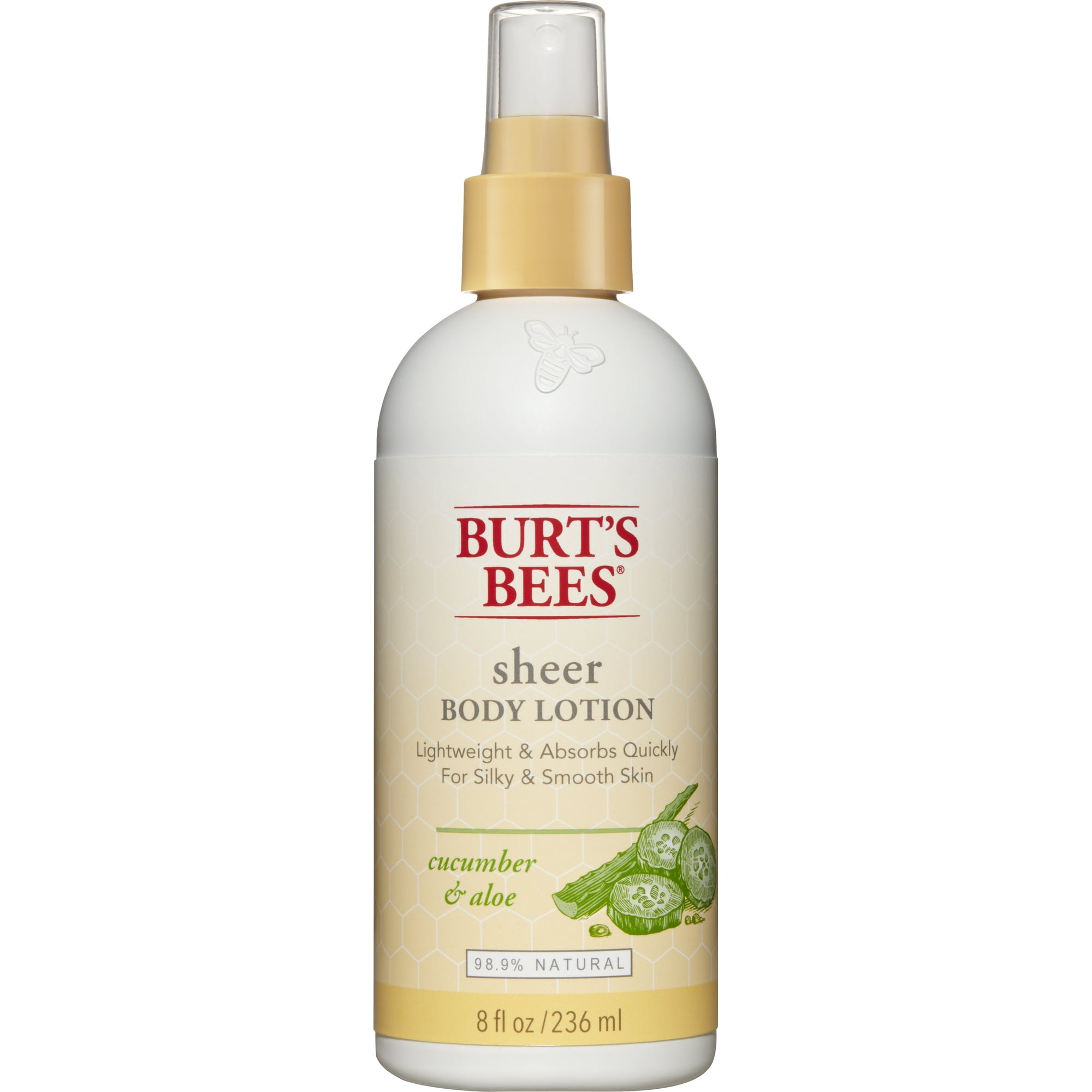 Burt's Bees Sheer Body Lotion, Cucumber and Aloe, 8 fl oz