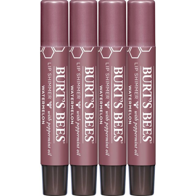 Burt's Bees Shimmer Lip Tint Set, Tinted Lip Balm Stick, Moisturizing