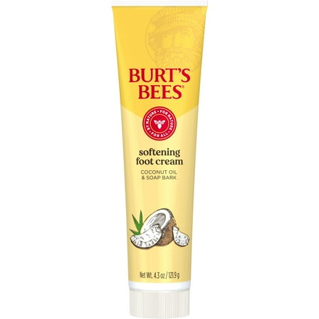 Burt's Bees Softening Foot Cream with Coconut Oil and Soap Bark, 4.3 Ounces