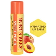 Burts Bees Sweet Peach Lip Balm, Natural Origin Lip Care, 1 Tube, 0.15 oz.