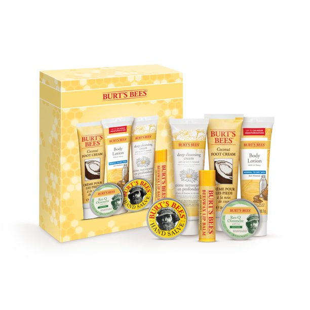 Burt's Bees Minis Kit: Foot Cream, Body Lotion, Cleansing