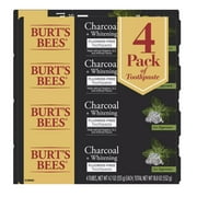 Burt’s Bees Toothpaste, Fluoride Free, Charcoal, Zen Peppermint (4.7 oz., 4 pk.)