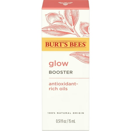 Burt's Bees Truly Glowing Face Serum with Antioxidant-Rich Oils, Normal + Combo Skin, 1 fl oz