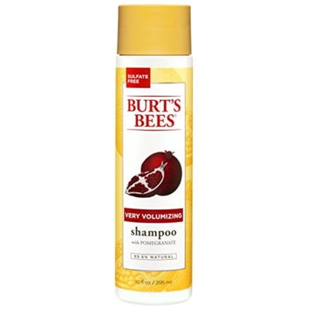 Burt's Bees Very Volumizing Pomegranate Shampoo, Sulfate-Free Shampoo - 10 Ounce Bottle