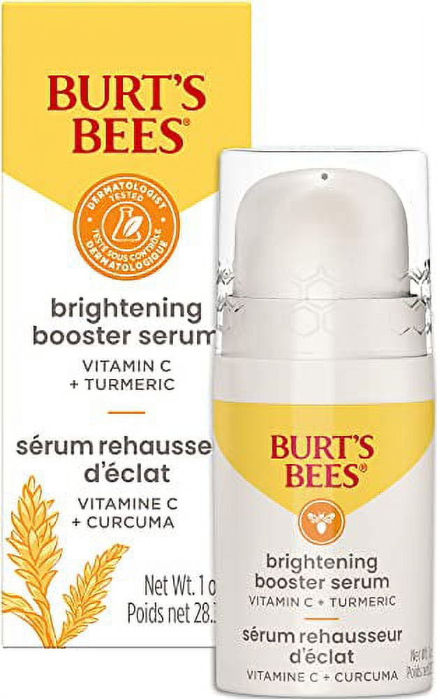 Burt's Bees Vitamin C Turmeric Face Serum, Brightens Skin & Visibly
