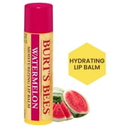 Burts Bees Watermelon Lip Balm, Natural Origin Lip Care, 1 Tube, 0.15 oz.