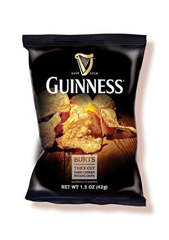Burt's Guinness Original Thick Cut Potato Chips, 1.5 Ounce (Pack of 20