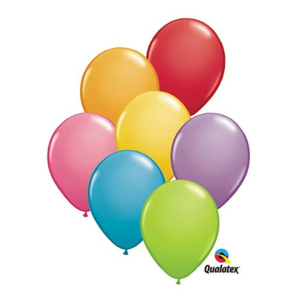 Burton & Burton 11" Festive Asst Qualatex Balloons, Pack/100