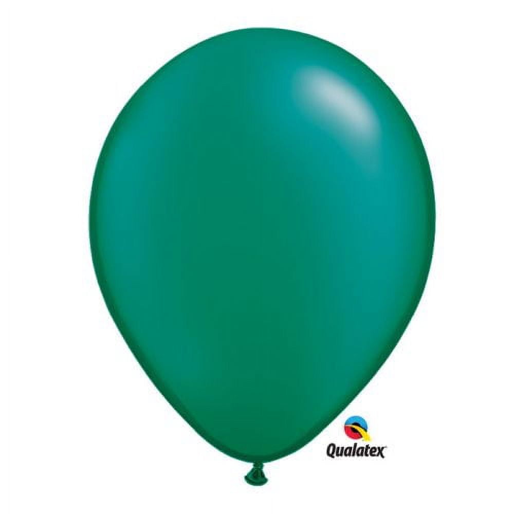 Burton & Burton 11" Pearl Emerald Green Balloons, 100 Pack