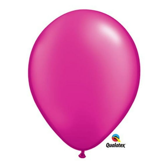 Burton & Burton 11" Pearl Magenta Latex Balloons, 100 Pack