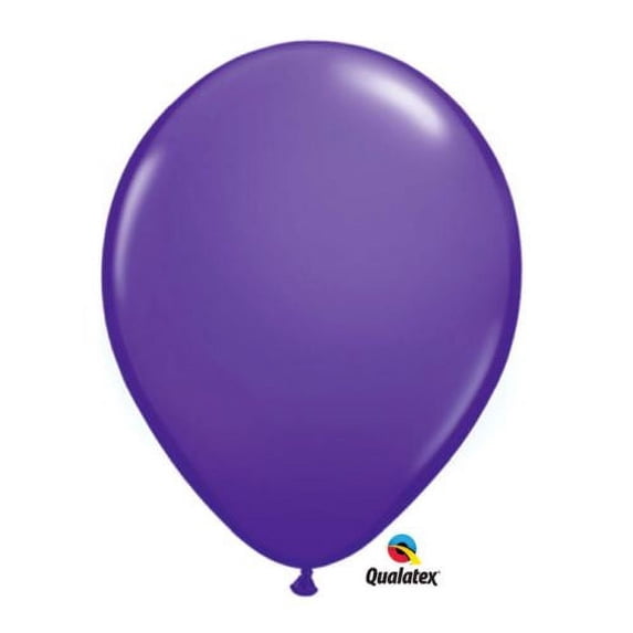 Burton & Burton 11" Purple Violet Qualatex Balloons 25 Pack