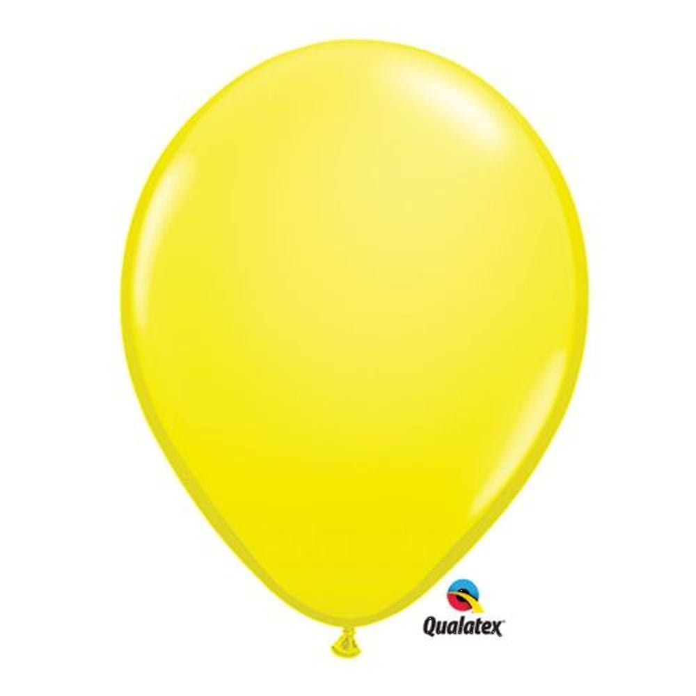 Burton & Burton 11" Yellow Qualatex Balloons, Pack Of 100