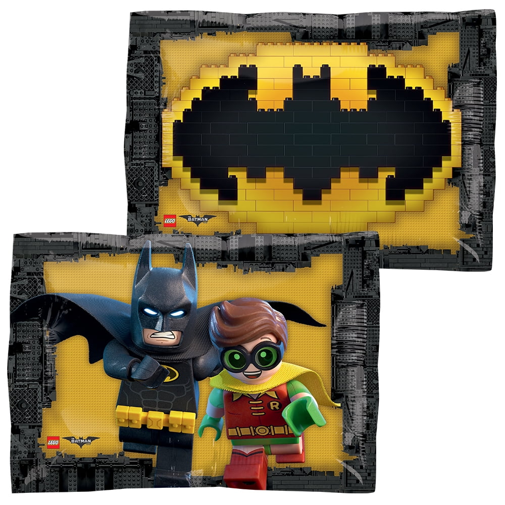 AMSCAN INTERNATIONAL Batman Lego Authentic licensed Theme Foil / Mylar Balloons 18"