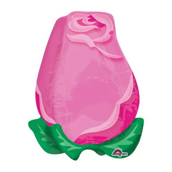 Burton & Burton 22" Pink Rose Bud Balloon