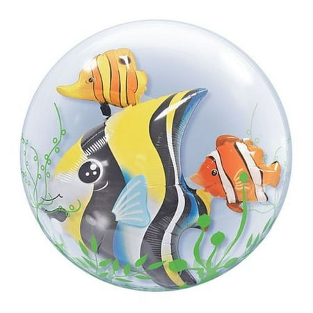 Burton & Burton 24" Tropical Fish Double Bubble Balloon