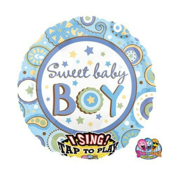Burton & Burton 28" Packaged Sweet Boy Sing-A-Tune Balloon