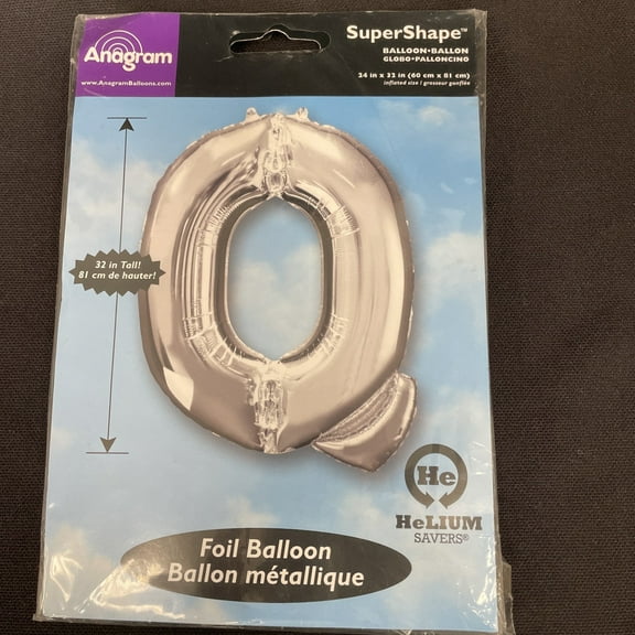 Burton & Burton 32" Letter Q Silver Balloon