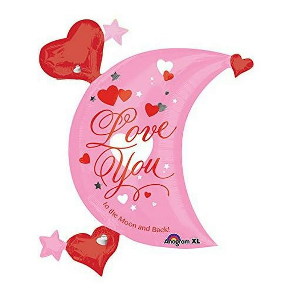 Burton & Burton 32" Love You Moon Balloon