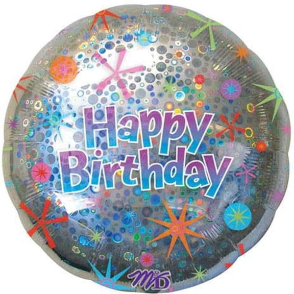 Burton & Burton 32" Packaged Happy Birthday Circles Balloon