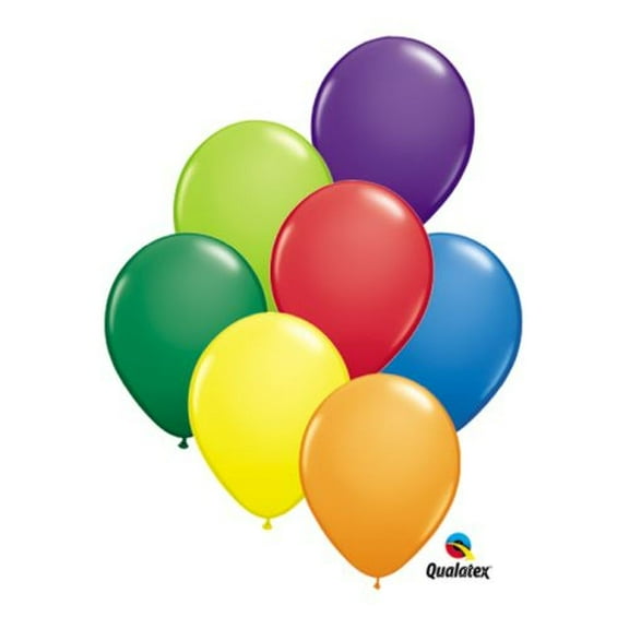 Burton & Burton 5" Carnival Asst Balloons, 100 Pack