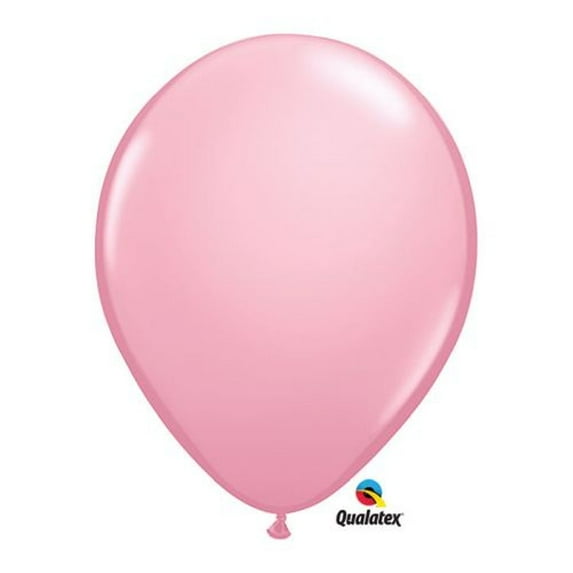 Burton & Burton 9" Pink Qualatex Balloons, Pack Of 100