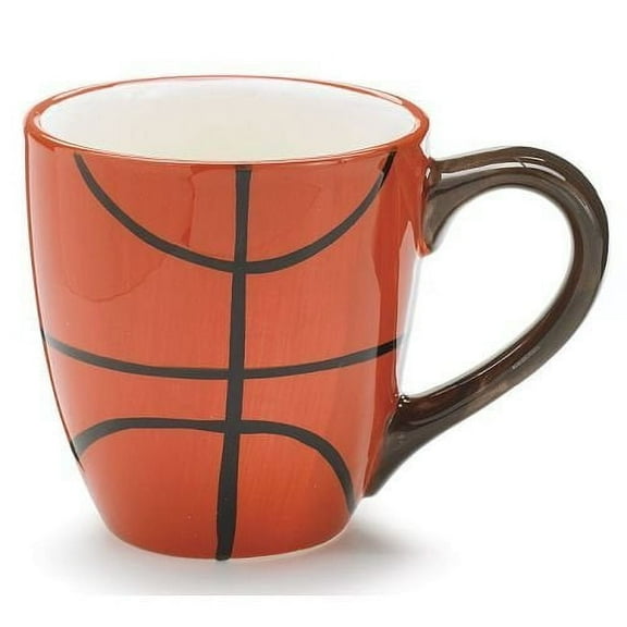 Burton & Burton Ceramic 13 Oz Basketball Coffee Mug Great Gift for Basketball Sport Fans