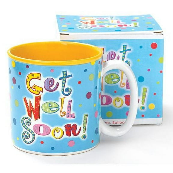 Burton & Burton Get Well Soon Blue  Mug