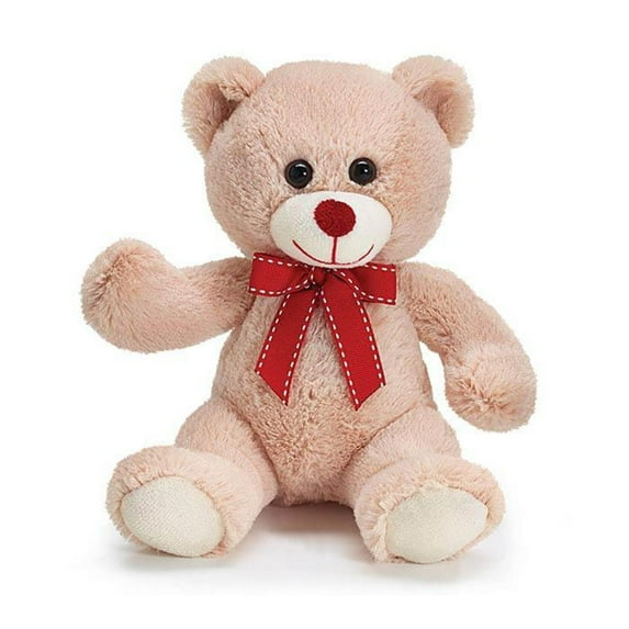 Burton & Burton Plush 7" Beige Valentine Bear
