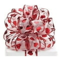 thumbnail image 1 of Burton & Burton Ribbon #9 Metallic Red Hearts 20 Yards, 1 of 1