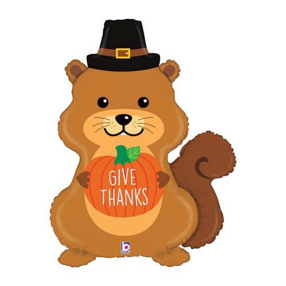 Burton & Burton Thg 32" Pilgrim Squirrel Shape Balloon
