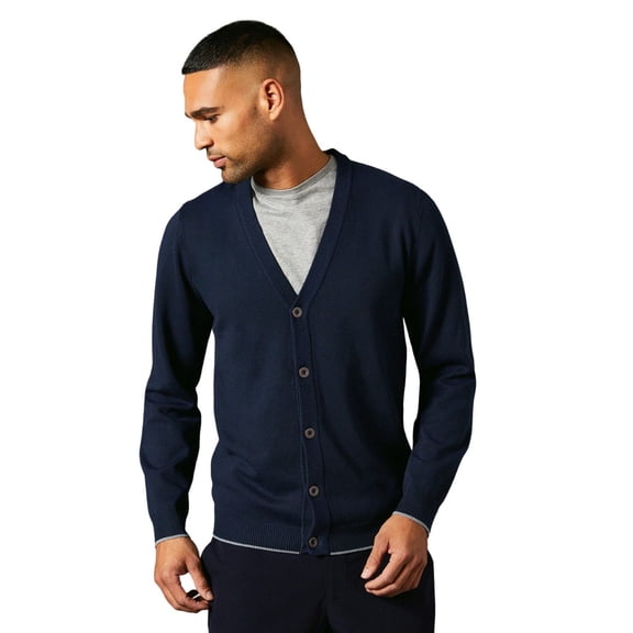 Burton Mens Fine Gauge Knitted Cardigan