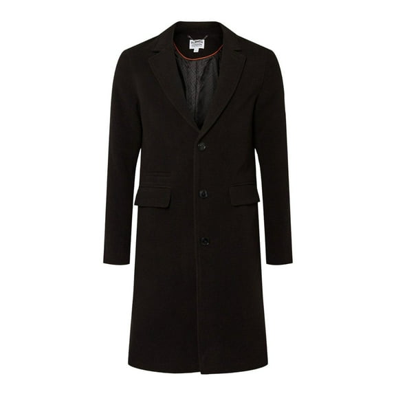 Burton Mens Signature Three Button Epsom Overcoat