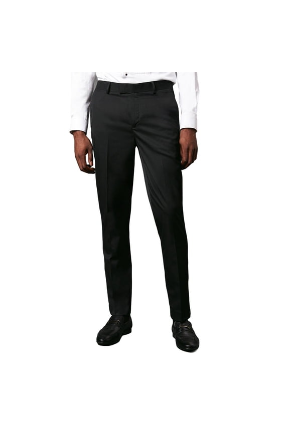 Mens Tailored Waistband Skinny Tuxedo Pants