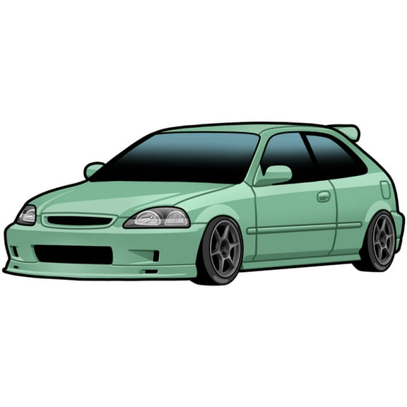 Burton Racing EK Civic Sticker