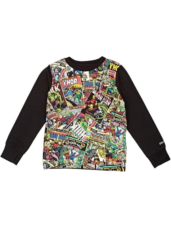 Burton Snowboarding Ski Basic First Layer Marvel Youth Unisex Tech Tee (X-Large)