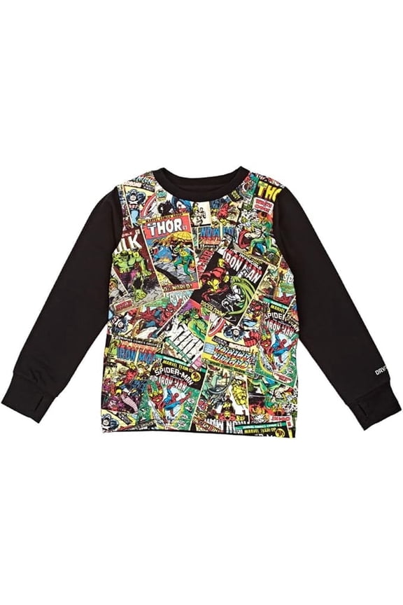 Burton Snowboarding Ski Basic First Layer  Marvel Youth Unisex Tech Tee (X-Large)