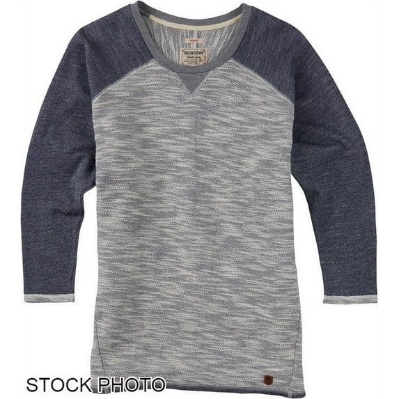 Burton Women's Sweater WB Hubble Crew, Blues Heather, Extra Small